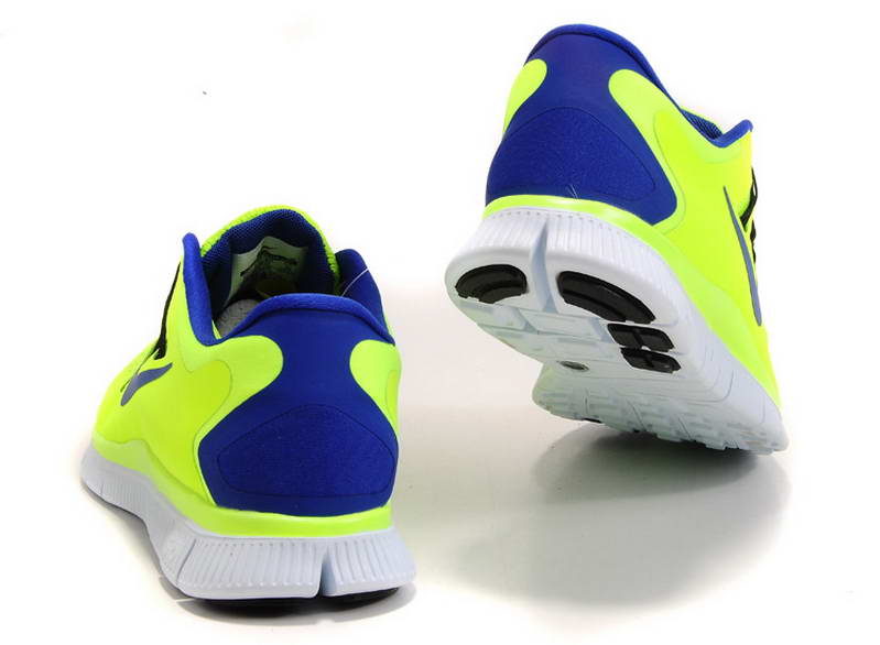 nike Free Run 5.0 V2 Mens Running Shoes New Breathable Yellow Blue (3)